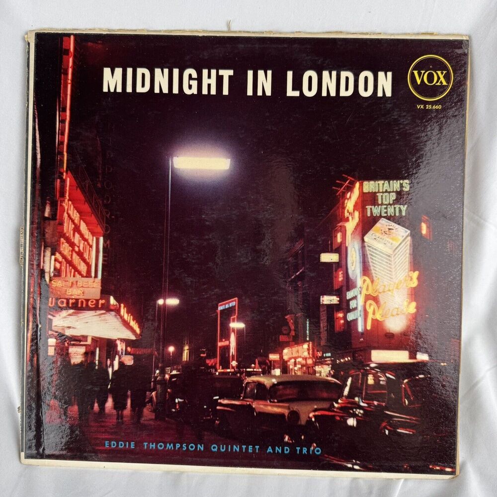 Eddie Thompson Midnight In London NM Vinyl Lp Vox VX25.660 1958 Jazz Post Bop